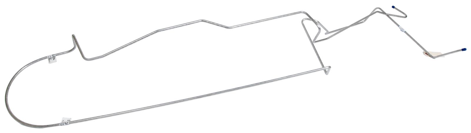 Scott Drake Front to Rear Fuel Lines MLG002S Line, Rear, Stainless Steel, Natural, 5/16 in. Diameter, Ford, Each