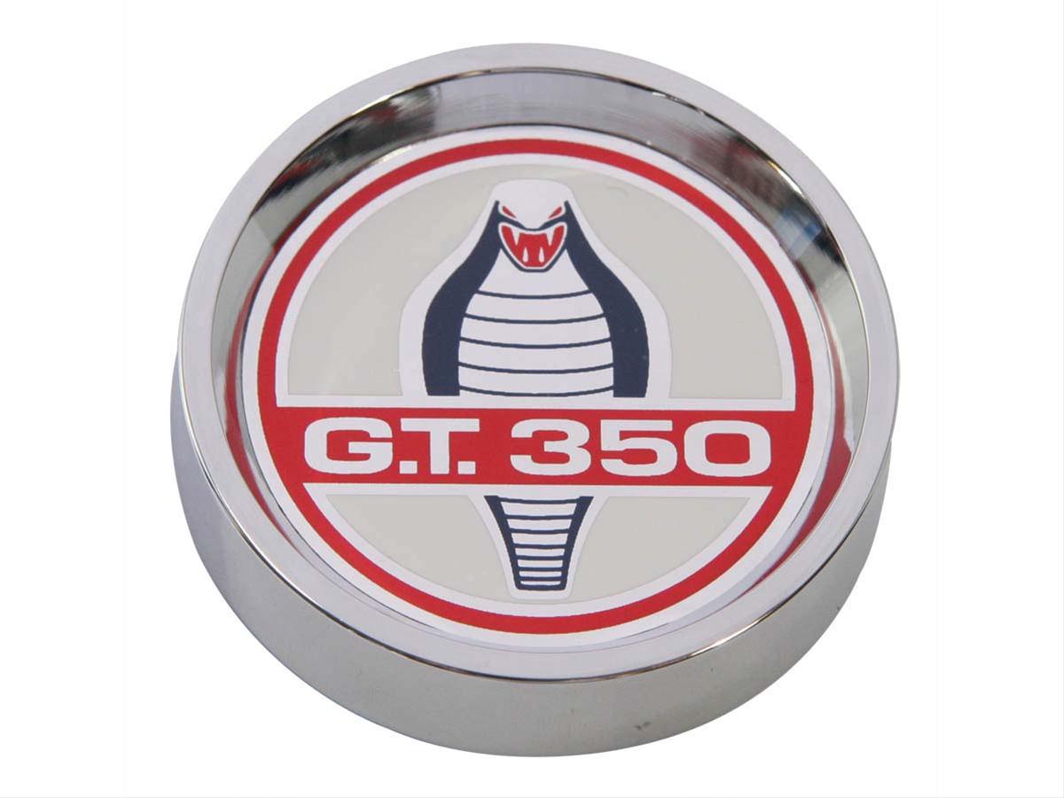 Scott Drake Hubcaps S2MS-1130-B Styled Steel Hubcap, Rallye, Red/Chrome Cobra, Screw-On, Ford, Each thumbnail 2