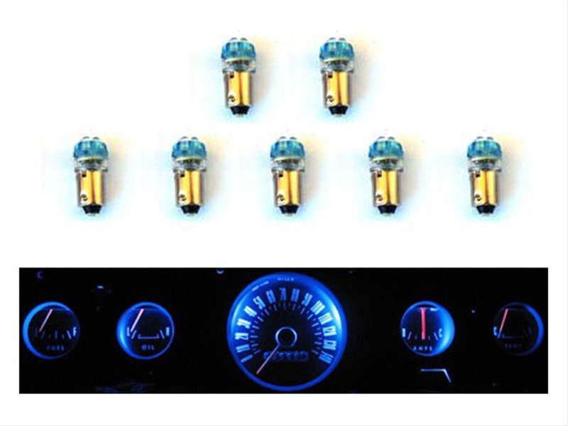 Scott Drake Instrument Panel LED Lights SD-66-GA-BL Light Bulbs, Lights, Blue, Ford, Set of 5 thumbnail 4
