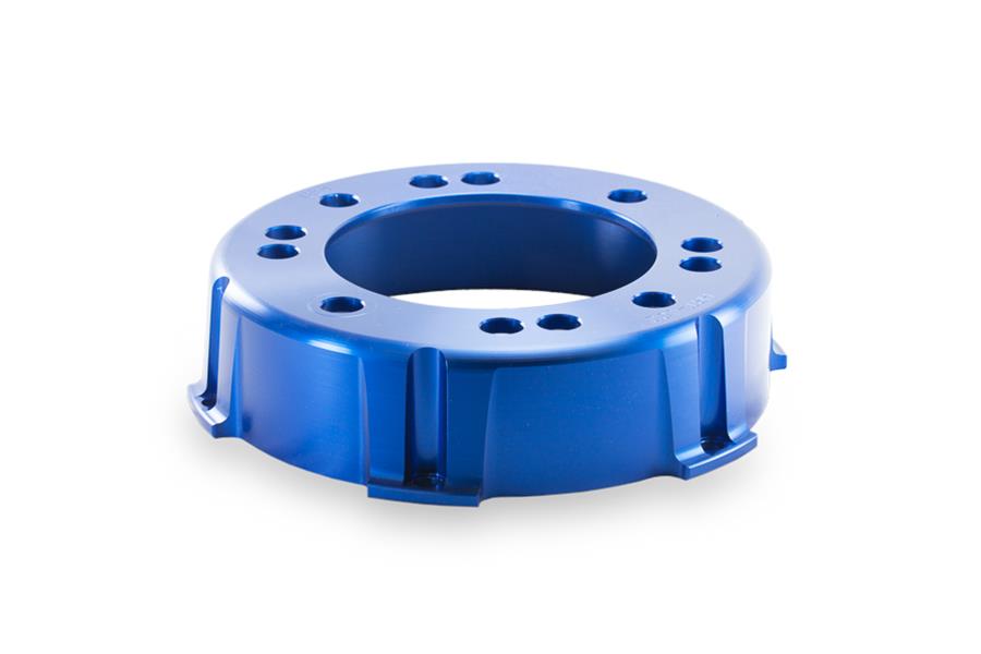 Spidertrax Off-Road Brake Rotor Hats HAT002 Hats, Fixed Mount, Billet Aluminum, Blue, 8 x 6.50 in., 6 x 6.50 in., Bolt Patterns, Each thumbnail 2