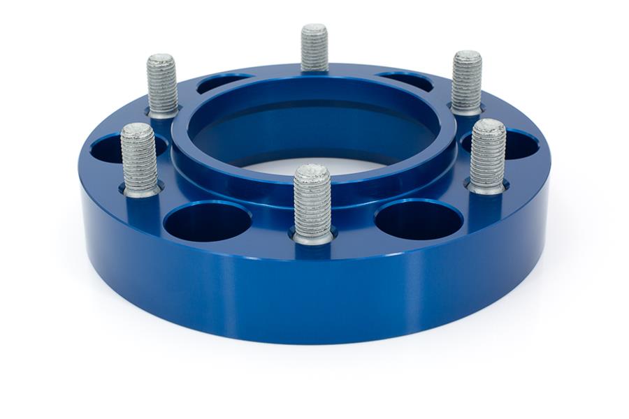 Spidertrax Off-Road 1.25 inch Wheel Spacers WHS007 Spacers, Billet Aluminum, Blue Anodized, in. Thick, 6 x 5.50 in. Bolt Pattern, Toyota, Pair thumbnail 2