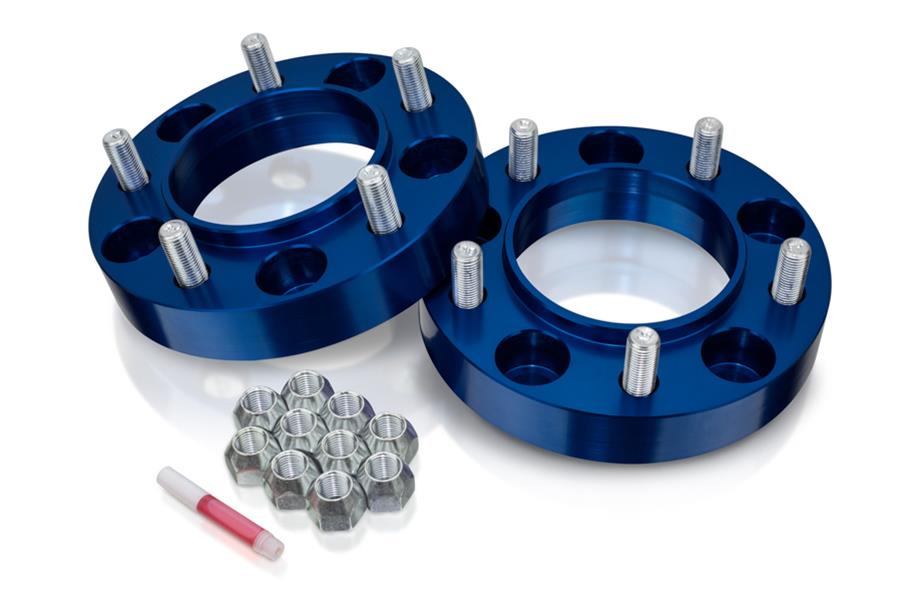 Spidertrax Off-Road 1.25 inch Wheel Spacers WHS023 Spacers, Billet Aluminum, Blue Anodized, in. Thick, 5 x 150mm Bolt Pattern, Toyota, Pair