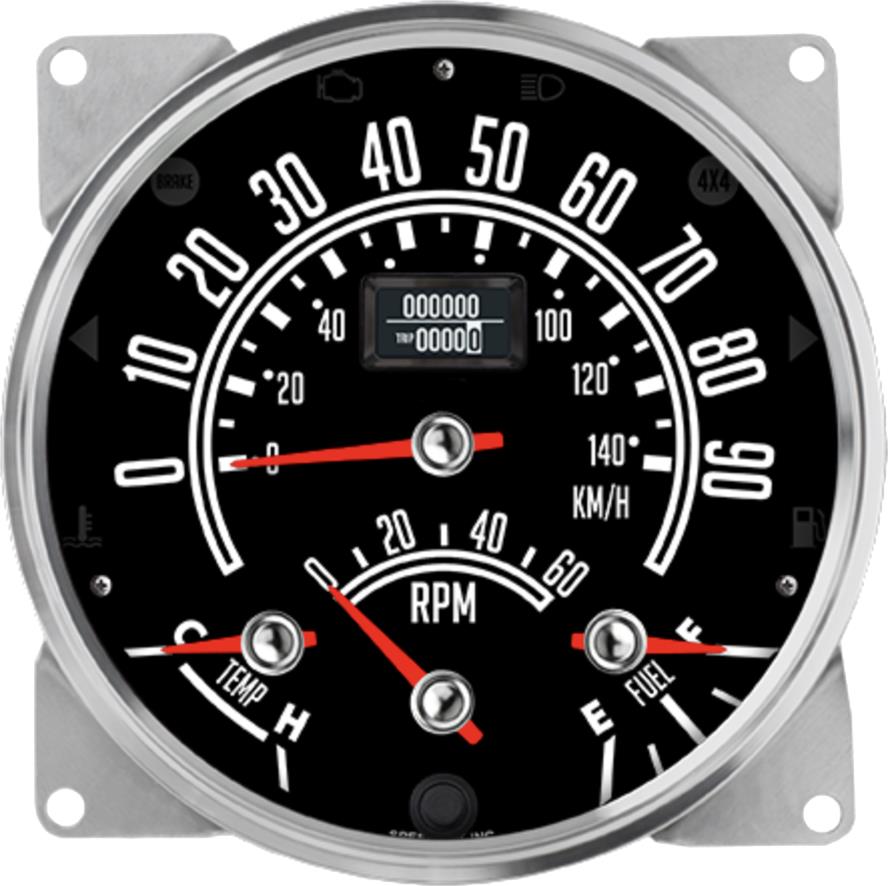 Speedhut CJ55-QG2 Speedhut CJ Jeep GPS Speedometer Cluster Gauge Kits ...