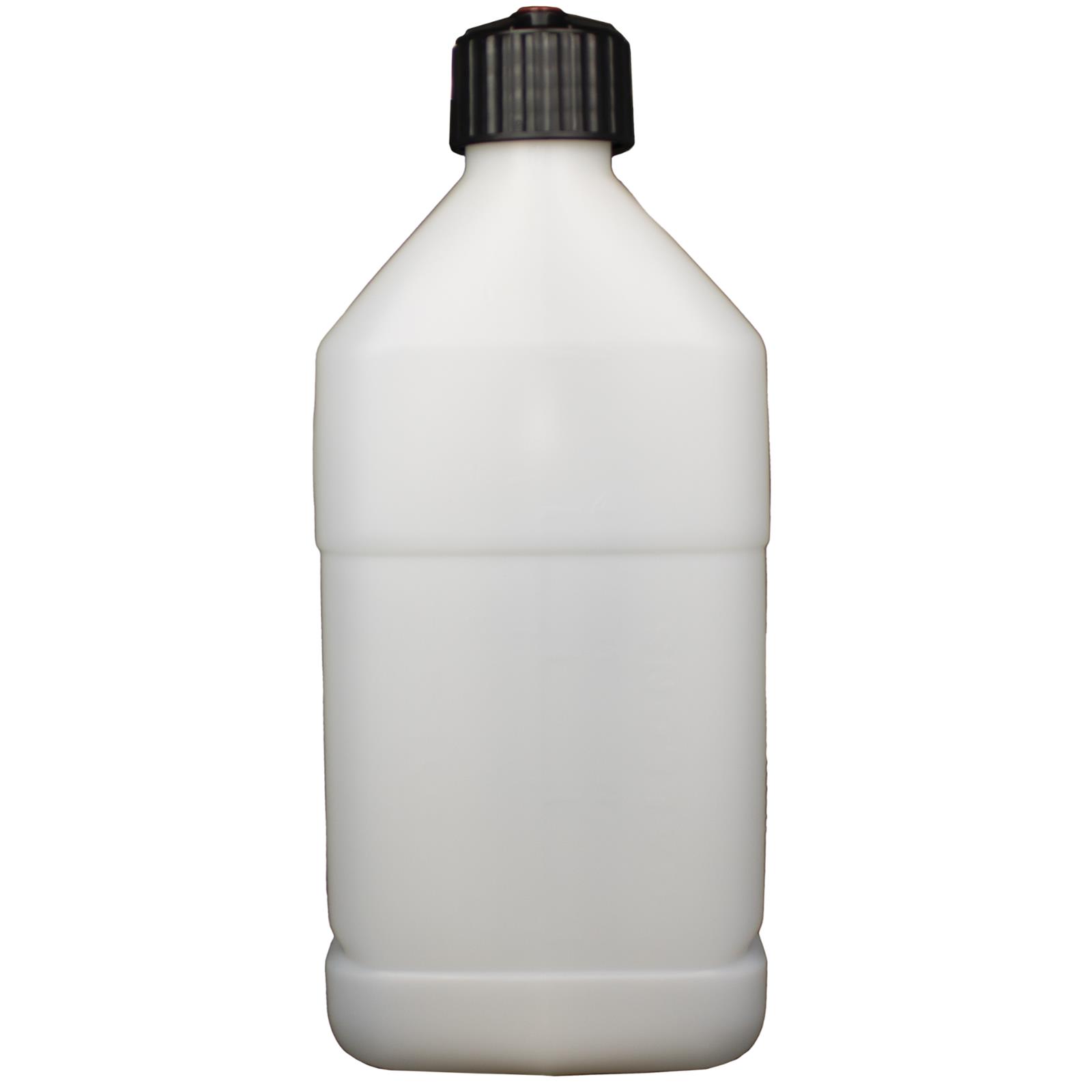 5 Gallons Sunoco Race Jug M7500CL Utility Jug, Gallons, Rectangular, Polyethlene, Clear, Black Cap, Each thumbnail 2