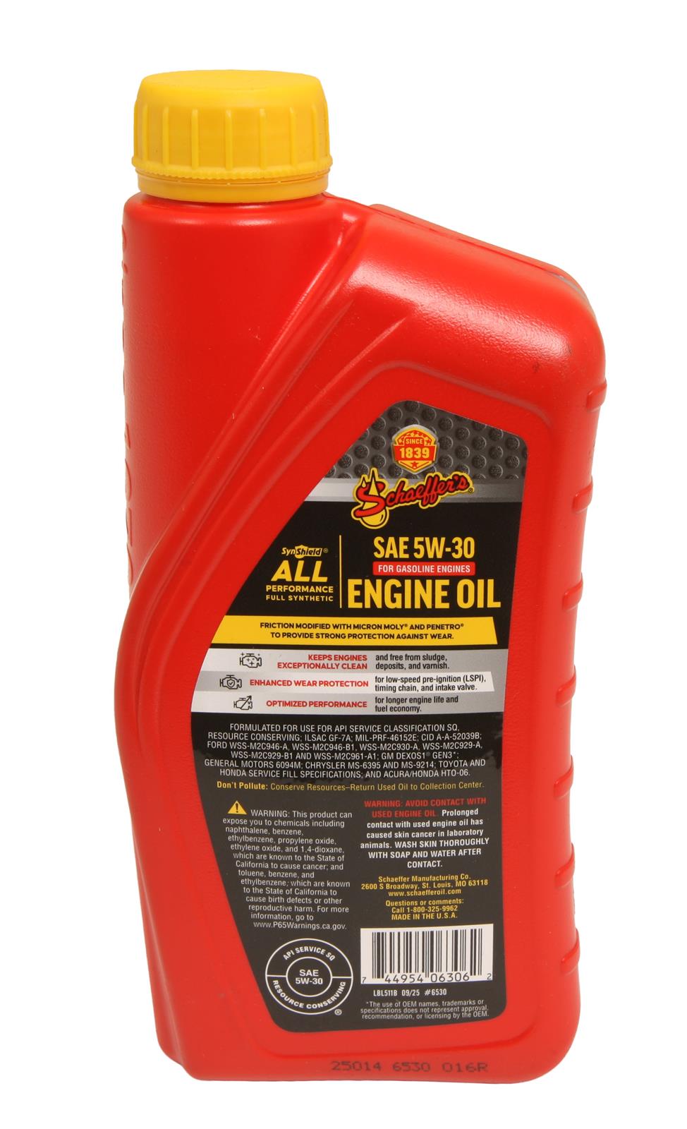 Schaeffer Manufacturing Company 6530-012-1 Schaeffer's SynShield