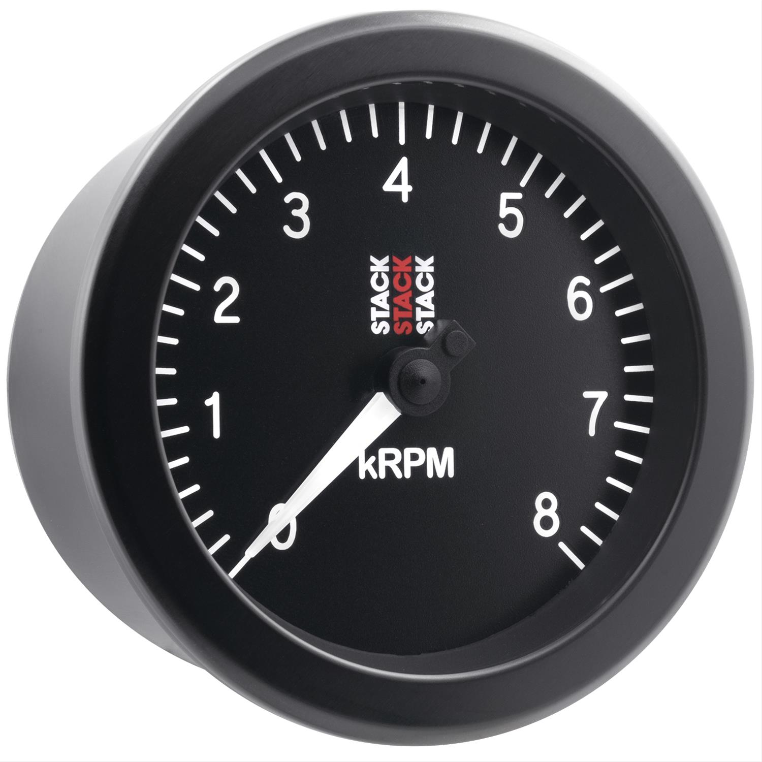 Stack Gauges ST100-08 TACHOMETER, SPORT, 88MM, BLACK, 0-8K RPM thumbnail 6