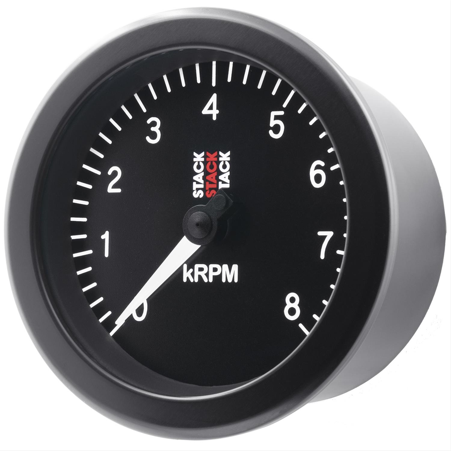 Stack Gauges ST100-08 TACHOMETER, SPORT, 88MM, BLACK, 0-8K RPM thumbnail 4