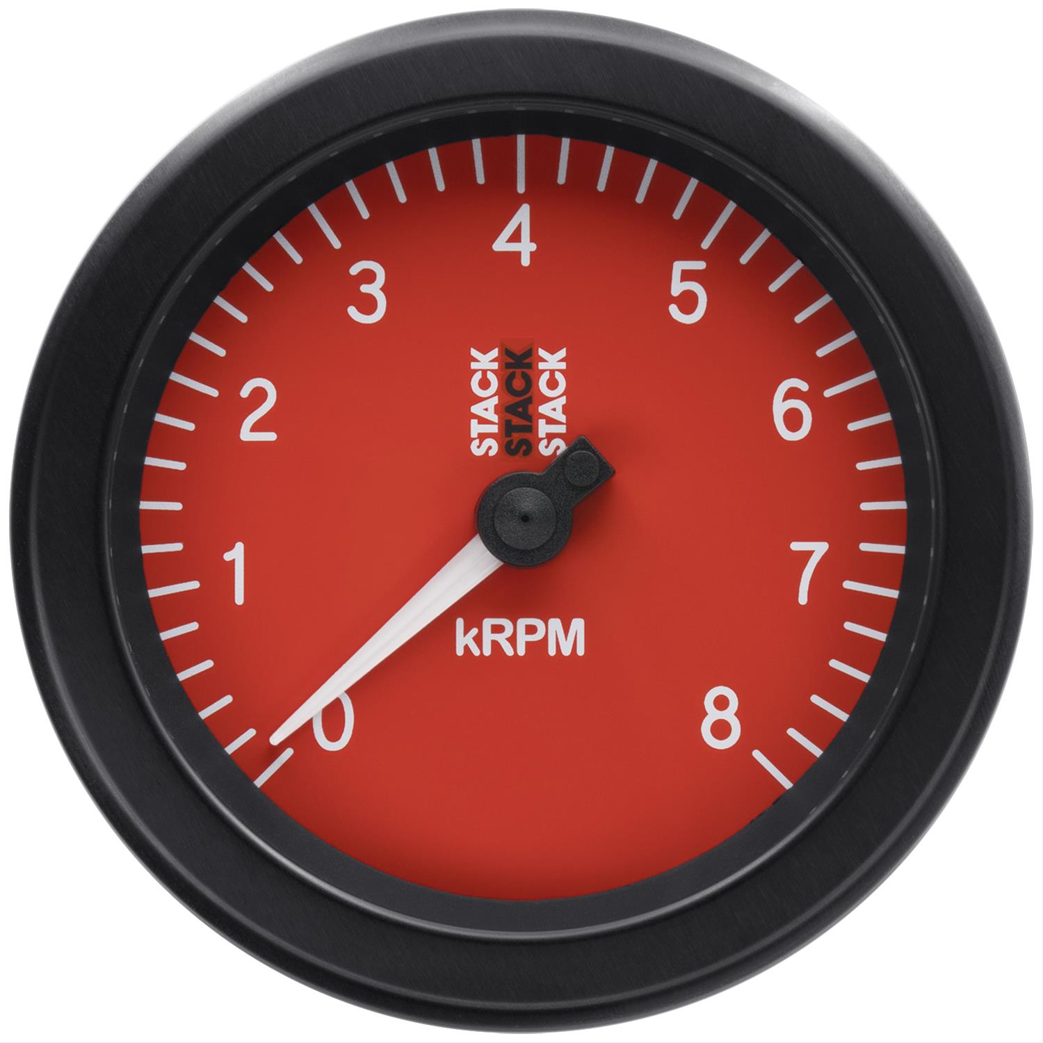 Stack Gauges ST100-08R TACHOMETER, SPORT, 88MM, RED, 0-8K RPM thumbnail 2