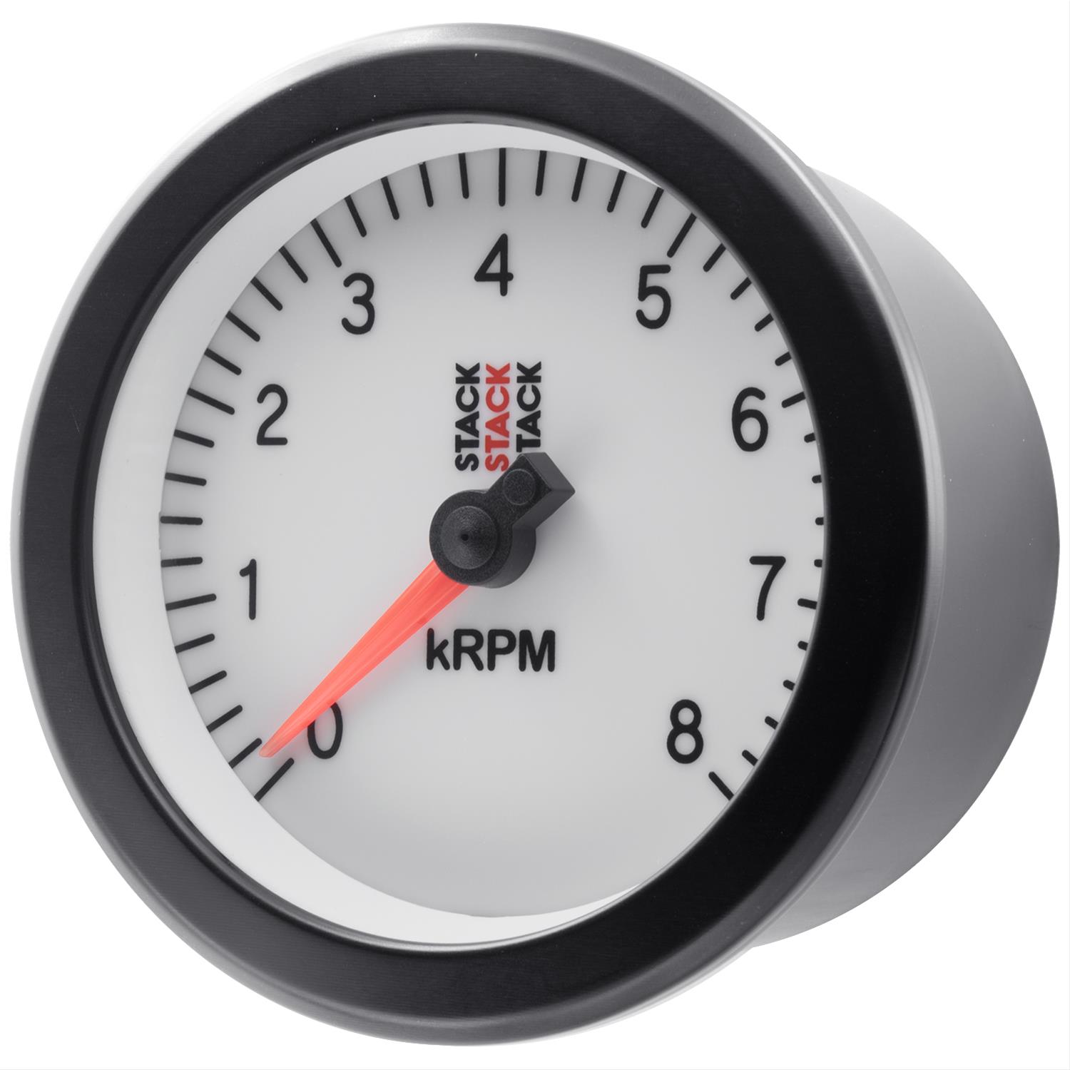Stack Gauges ST100-08W TACHOMETER, SPORT, 88MM, WHITE, 0-8K RPM thumbnail 3