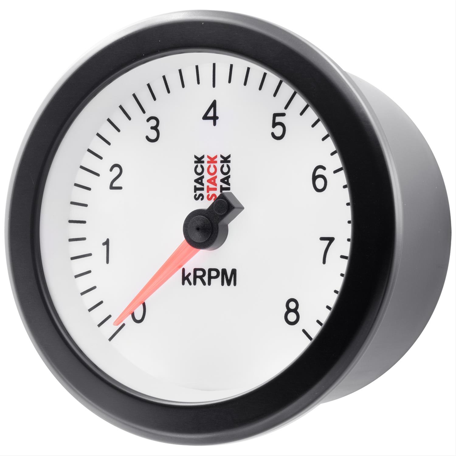 Stack Gauges ST100-08W TACHOMETER, SPORT, 88MM, WHITE, 0-8K RPM thumbnail 4