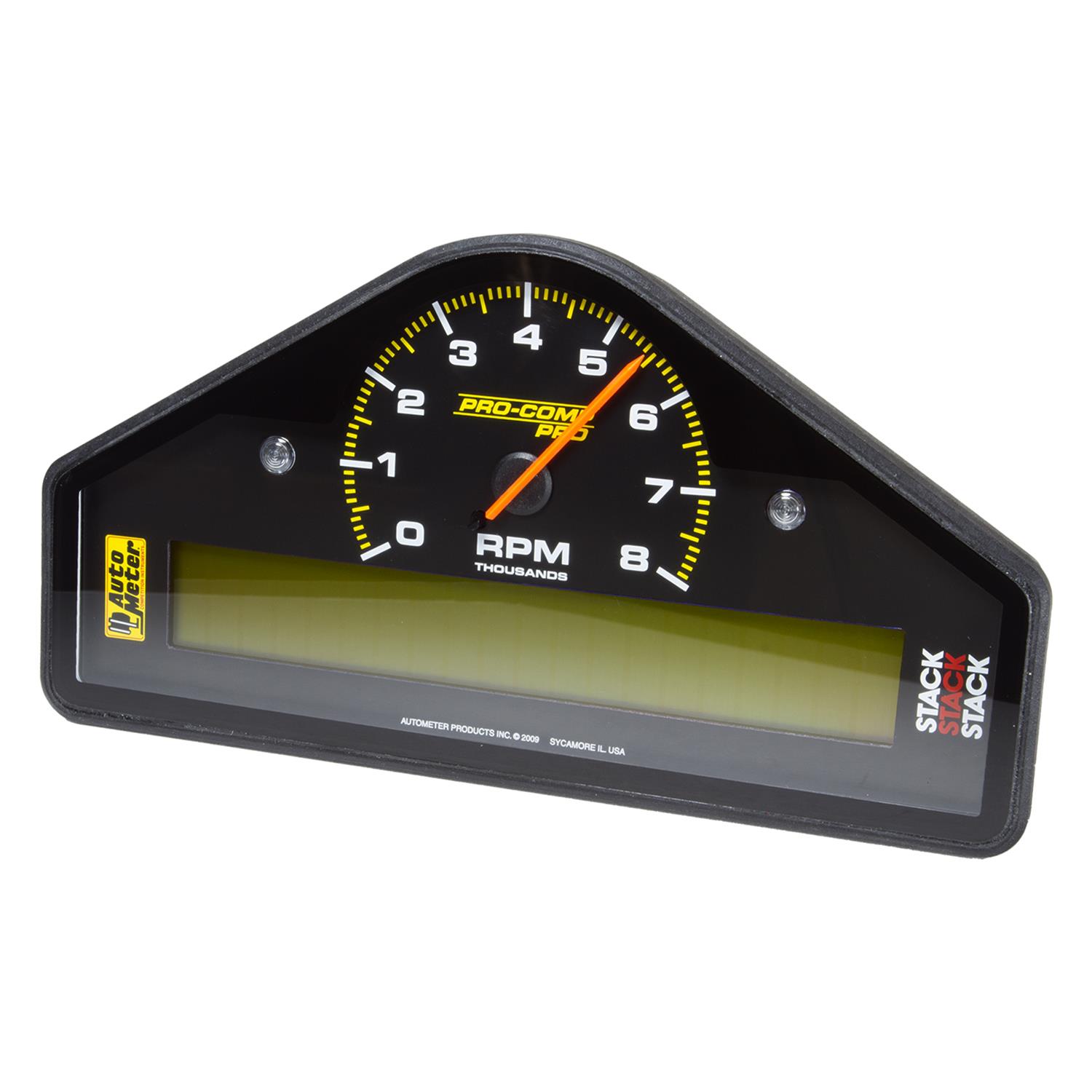 Stack Gauges Data Acquisition ST269601 Mult-Function Display Logger, Drag Racing, Black, 0-8k RPM thumbnail 2