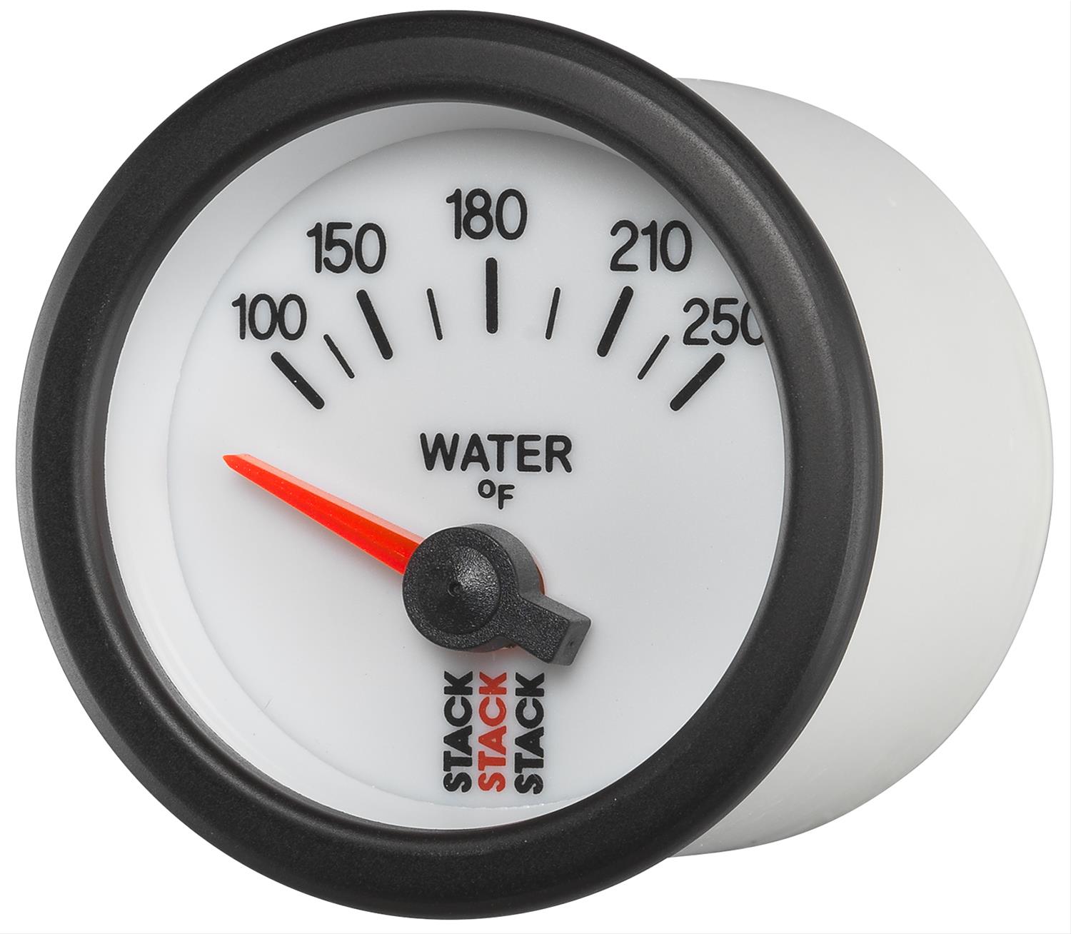 Stack Professional Stepper Motor Analog Gauges ST3258 Gauge, Stepper, Water Temperature, 100-250 Degrees F, 2 1/16 in., Analog, White Face, Electrical thumbnail 2