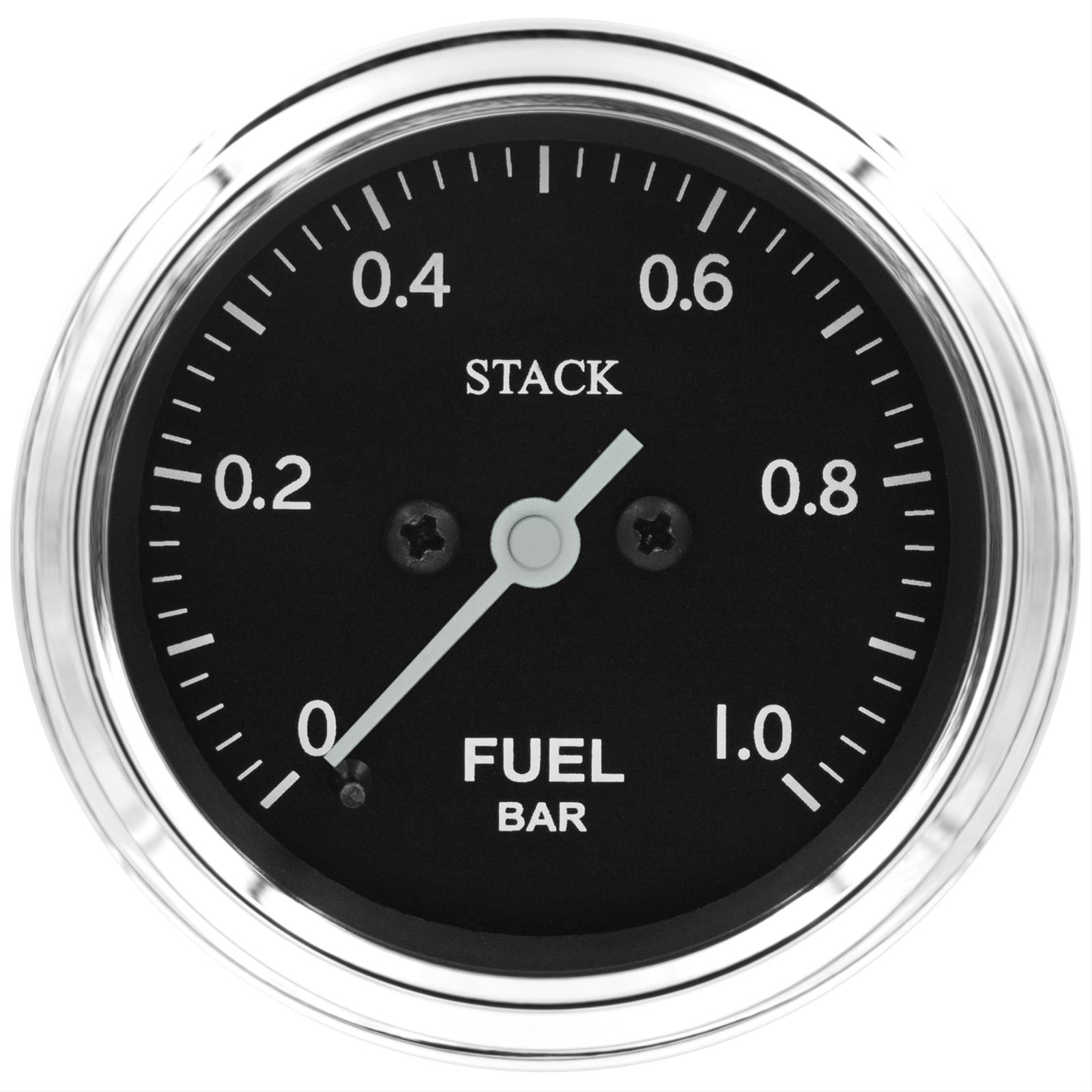 Stack Gauges ST3303C GAUGE, FUEL PRESS, PRO STEPPER MOTOR, 52MM, CLASSIC, 0-1 BAR, M10 MALE