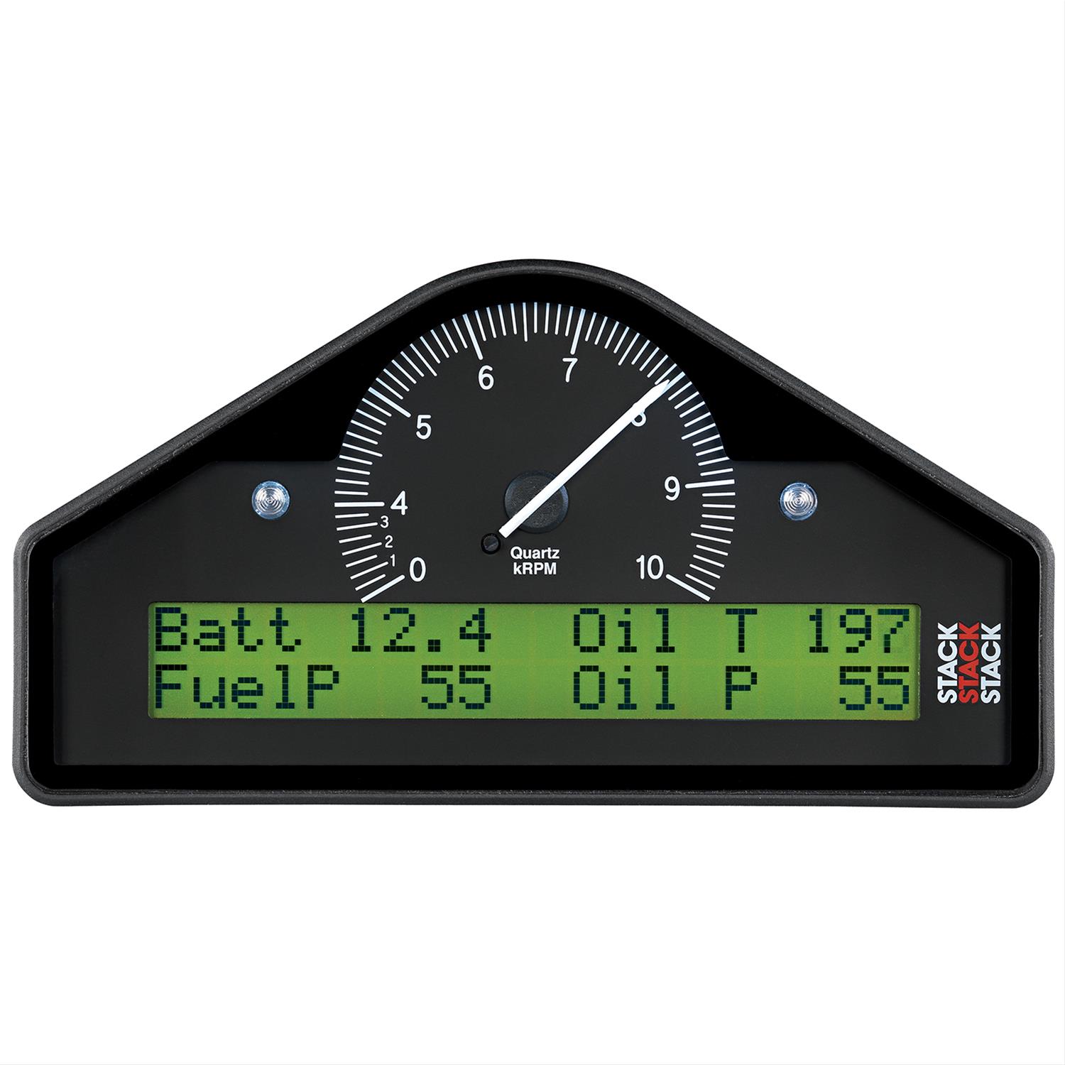 Stack Gauges Gauge Kits and Instrument Clusters ST8100AR-F ACTION REPLAY DASH, BLK, 0-4-10K RPM (PSI, DEG. F, MPH) thumbnail 2
