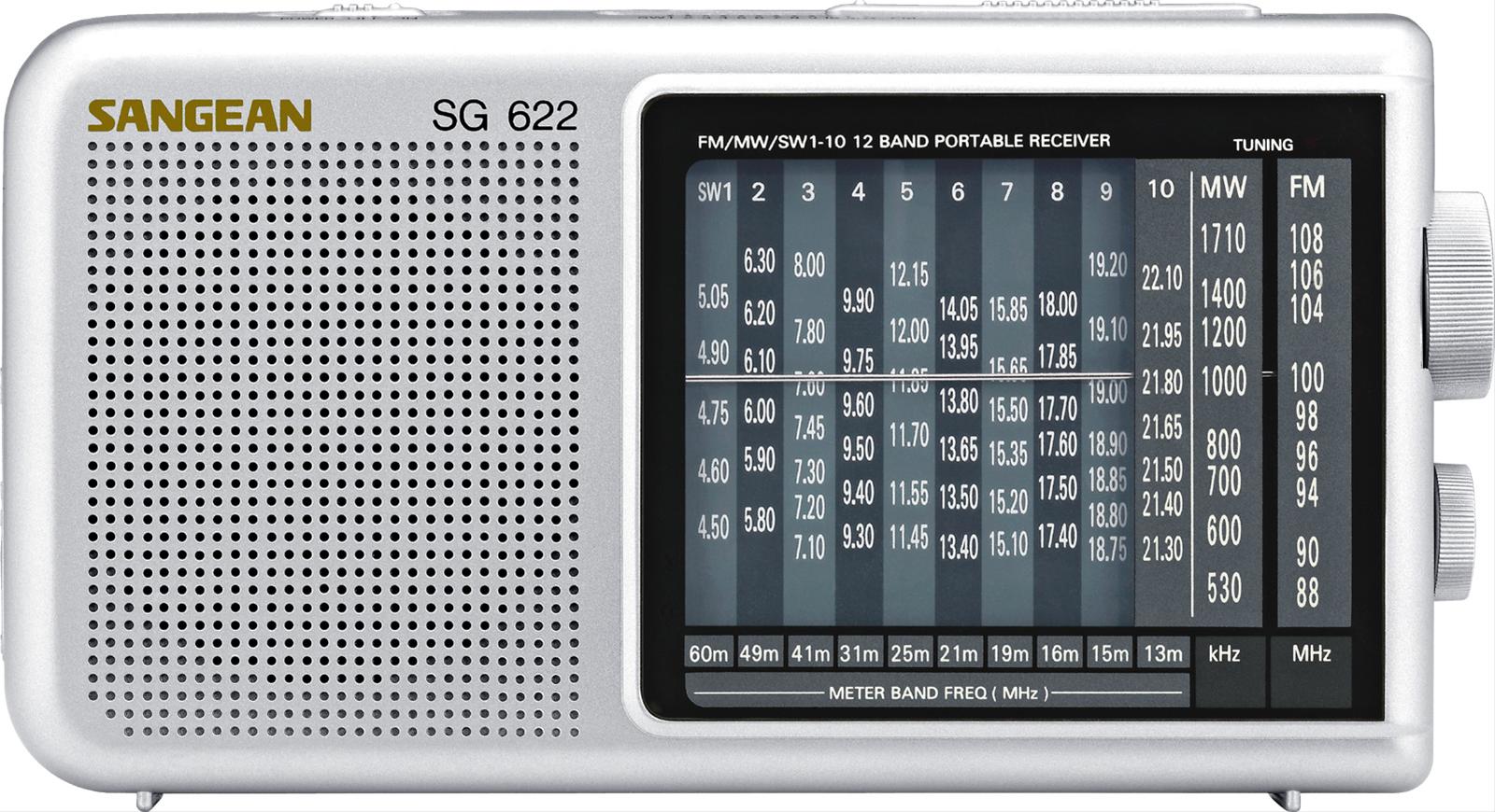 SANGEAN SG622 Sangean PT10 WorldBand Portable Radios Summit Racing