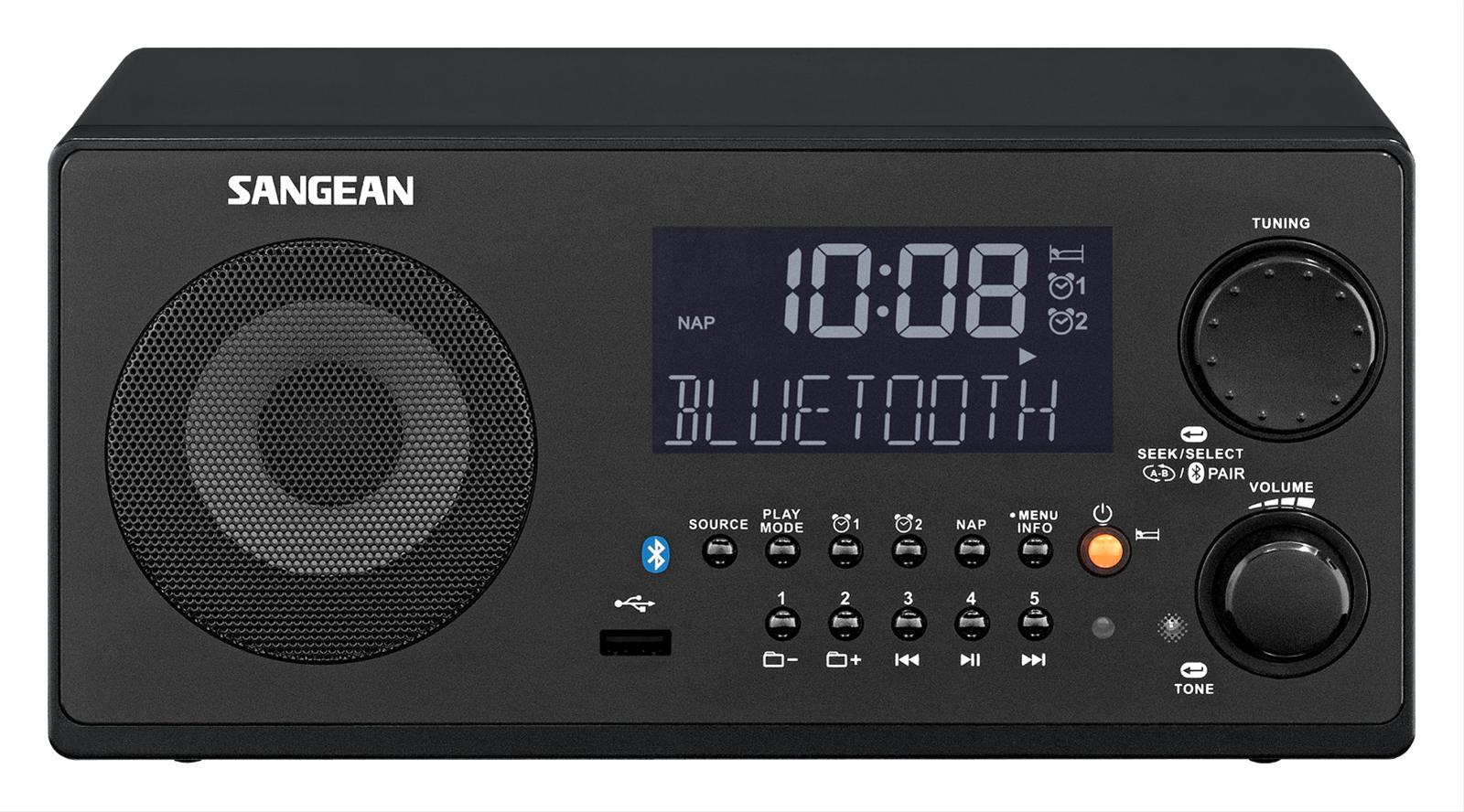 SANGEAN WR22BK Sangean WR22 Bluetooth Radios Summit Racing