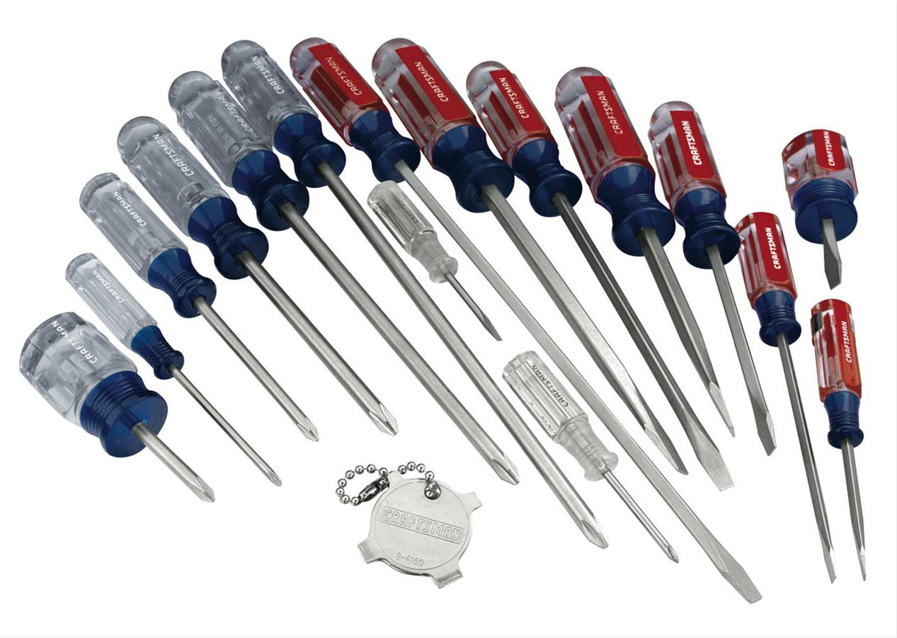 Screwdriver 9-Piece Set with Replacement Tips in Rotating Base - RioGrande