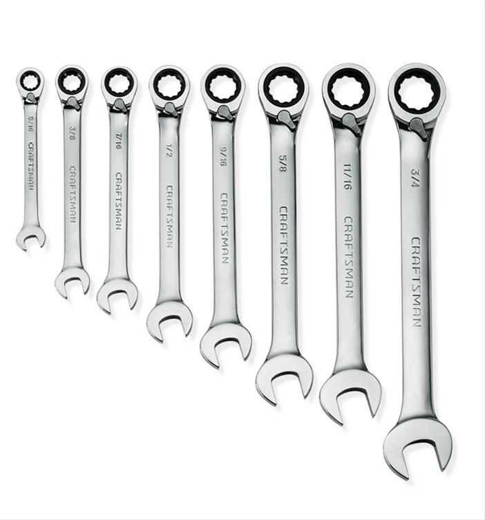 Craftsman 00942404 Craftsman Reversible Ratcheting Combination Wrench Sets Summit Racing