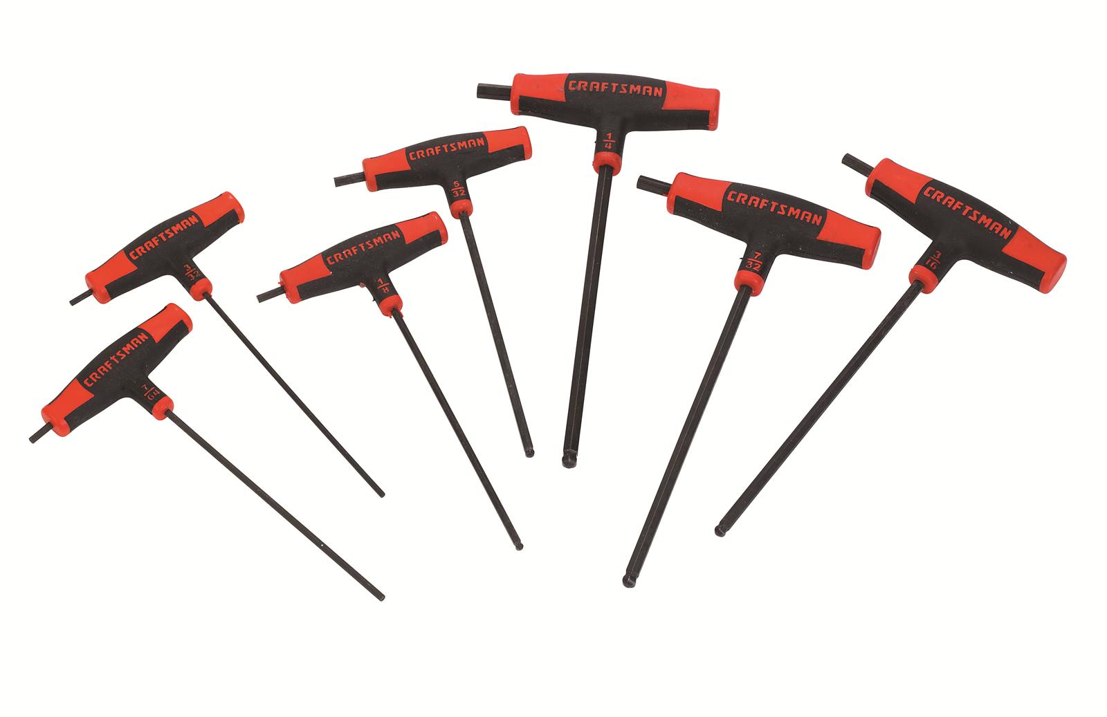 Craftsman 009-46383 Craftsman T-Through Handle Ball End Hex Key Sets ...