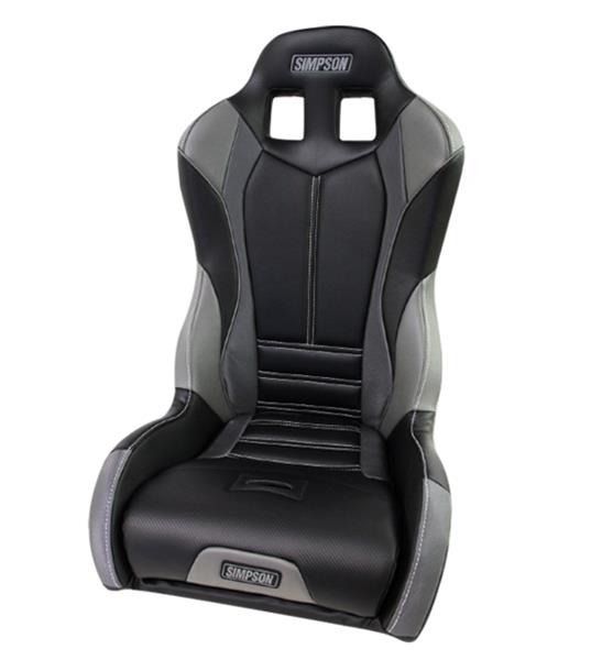 Simpson Pro Sport Seats 107-305 Powersports Seats, Sport, Vinyl, Black/Charcoal/Gray, Each