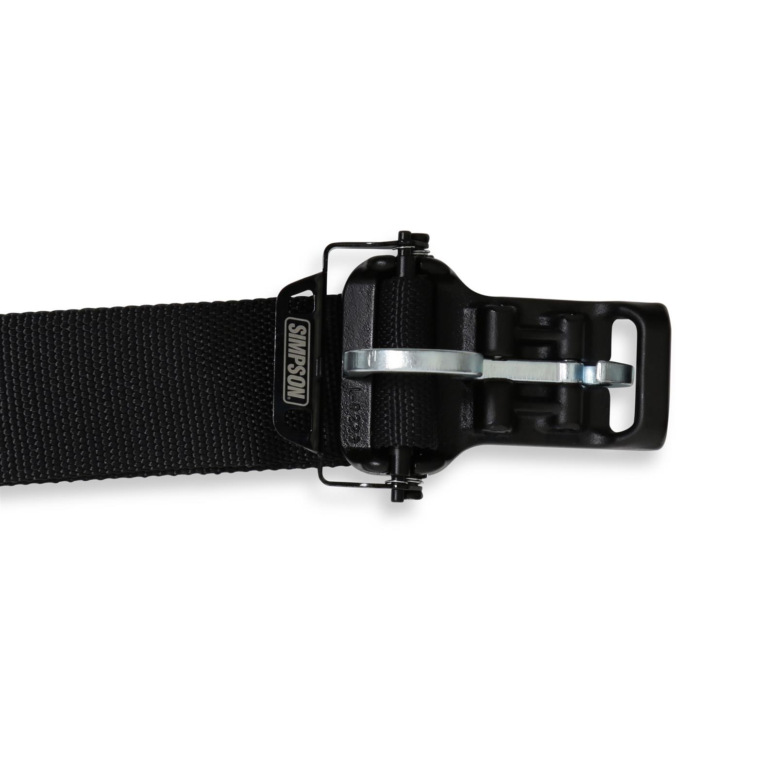 Simpson Double Pull Down Latch and Link SFI 5-Point Harness 12LD5WC Harness, Complete, Latch. 5 Point, 2.00 Should Belt, 2.00 Lap Belt, Individual-Type, Clip-In, Floor/Roll Bar Mount, Black, Each thumbnail 3