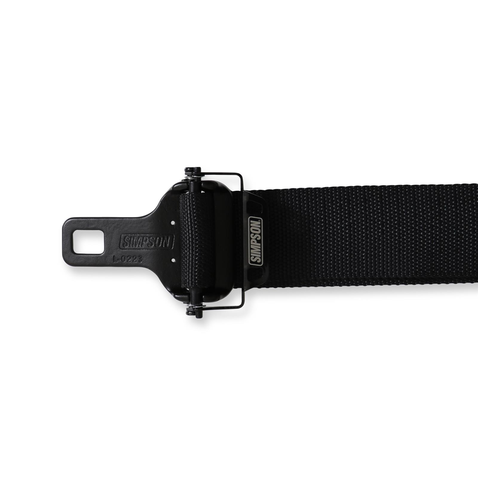 Simpson Double Pull Down Latch and Link SFI 5-Point Harness 12LD5WC Harness, Complete, Latch. 5 Point, 2.00 Should Belt, 2.00 Lap Belt, Individual-Type, Clip-In, Floor/Roll Bar Mount, Black, Each thumbnail 4