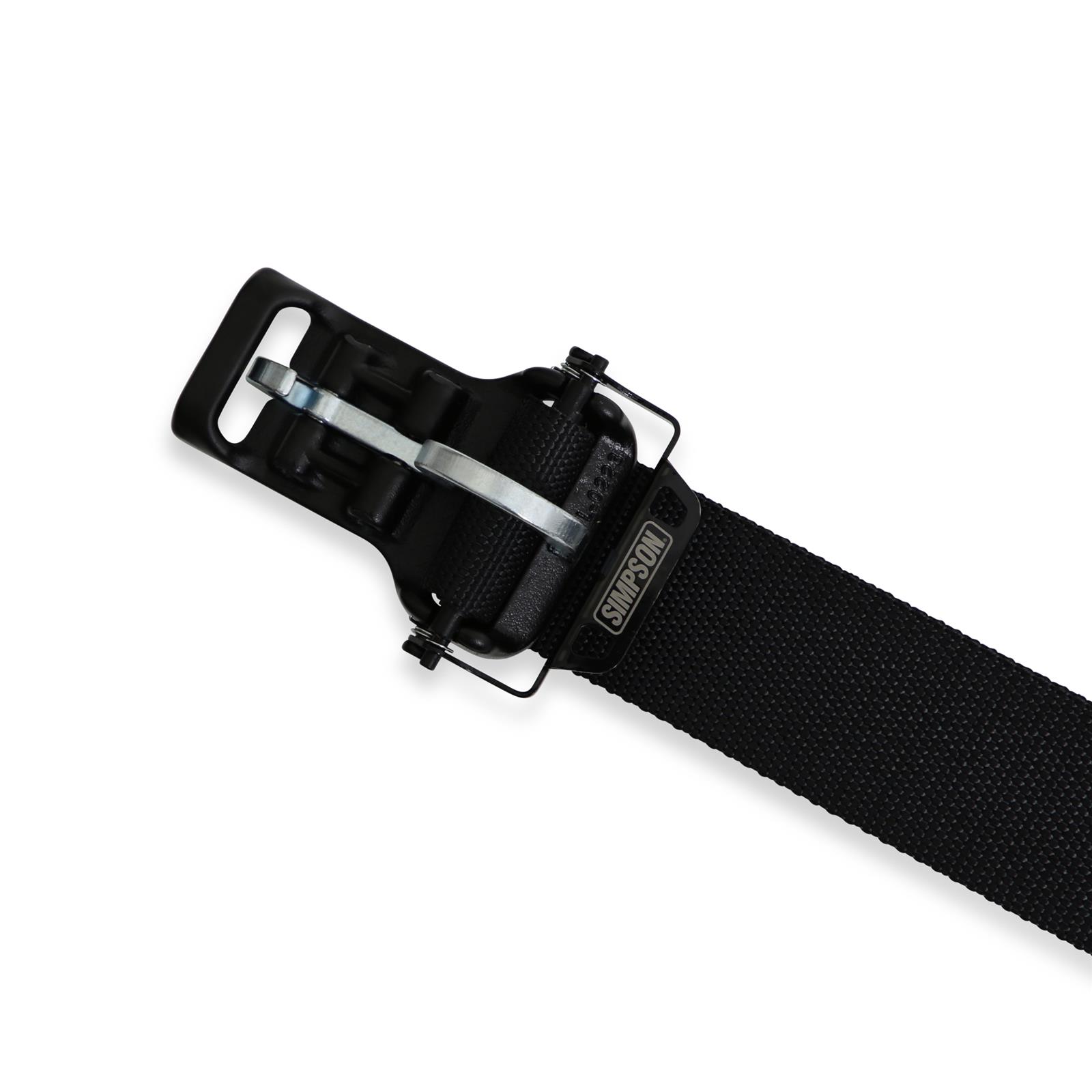 Simpson Double Pull Down Latch and Link SFI 7-Point Harness 12LD7WB Harness, Complete, Latch. 7 Point, 2.00 Should Belt, 2.00 Lap Belt, Individual-Type, Bolt-In, Floor/Roll Bar Mount, Black, Each thumbnail 5