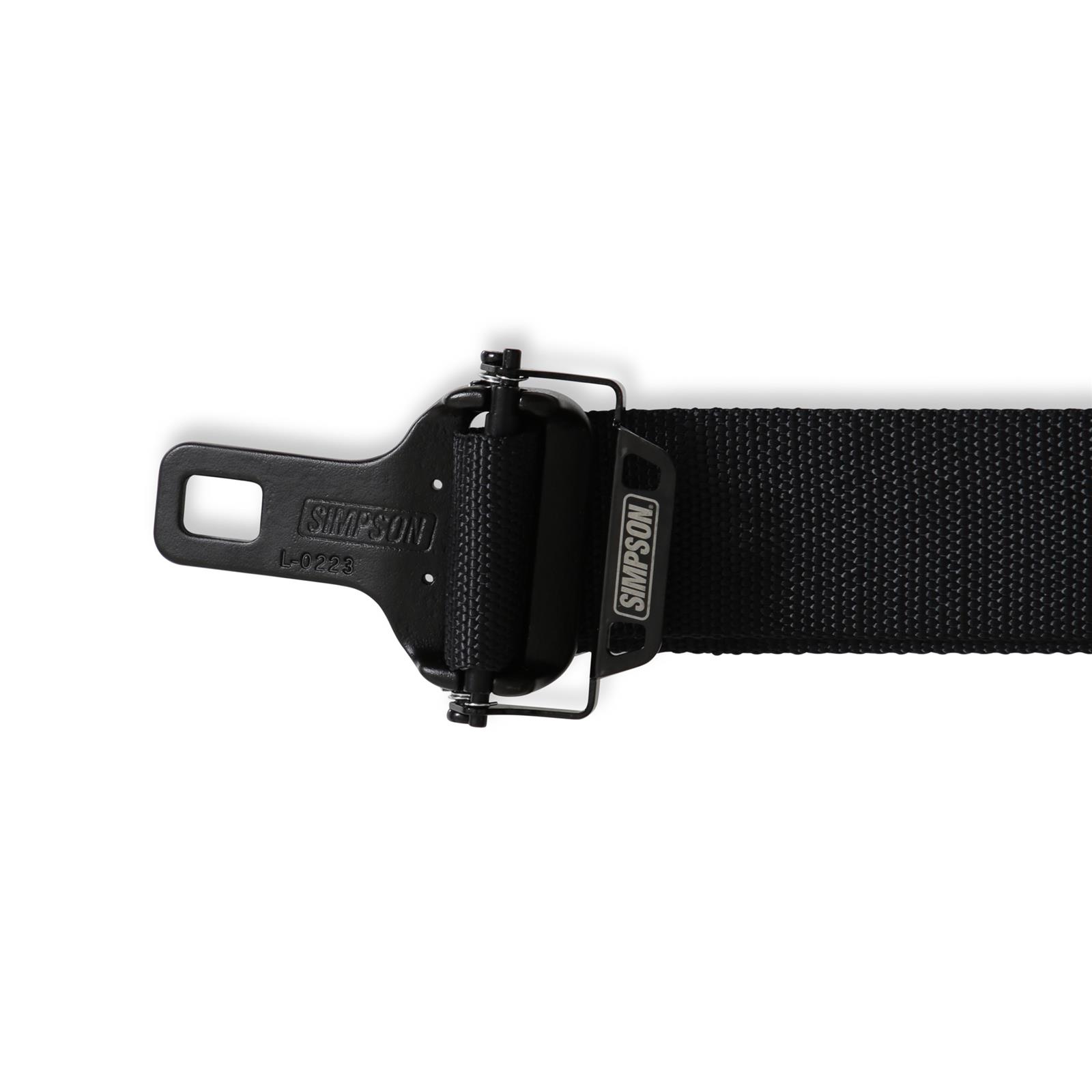 Simpson Double Pull Down Latch and Link SFI 7-Point Harness 12LD7WC Harness, Complete, Latch. 7 Point, 2.00 Should Belt, 2.00 Lap Belt, Individual-Type, Clip-In, Floor/Roll Bar Mount, Black, Each thumbnail 3