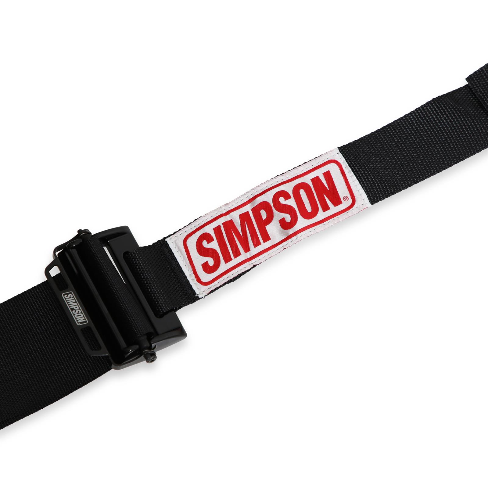 Simpson Double Pull Down Latch and Link SFI 5-Point Harness 132LD5WB Harness, Complete, Latch. 5 Point, 2.00/3.00 Should Belt, 3.00 Lap Belt, Individual-Type, Bolt-In, Floor/Roll Bar Mount, Black, Each thumbnail 2