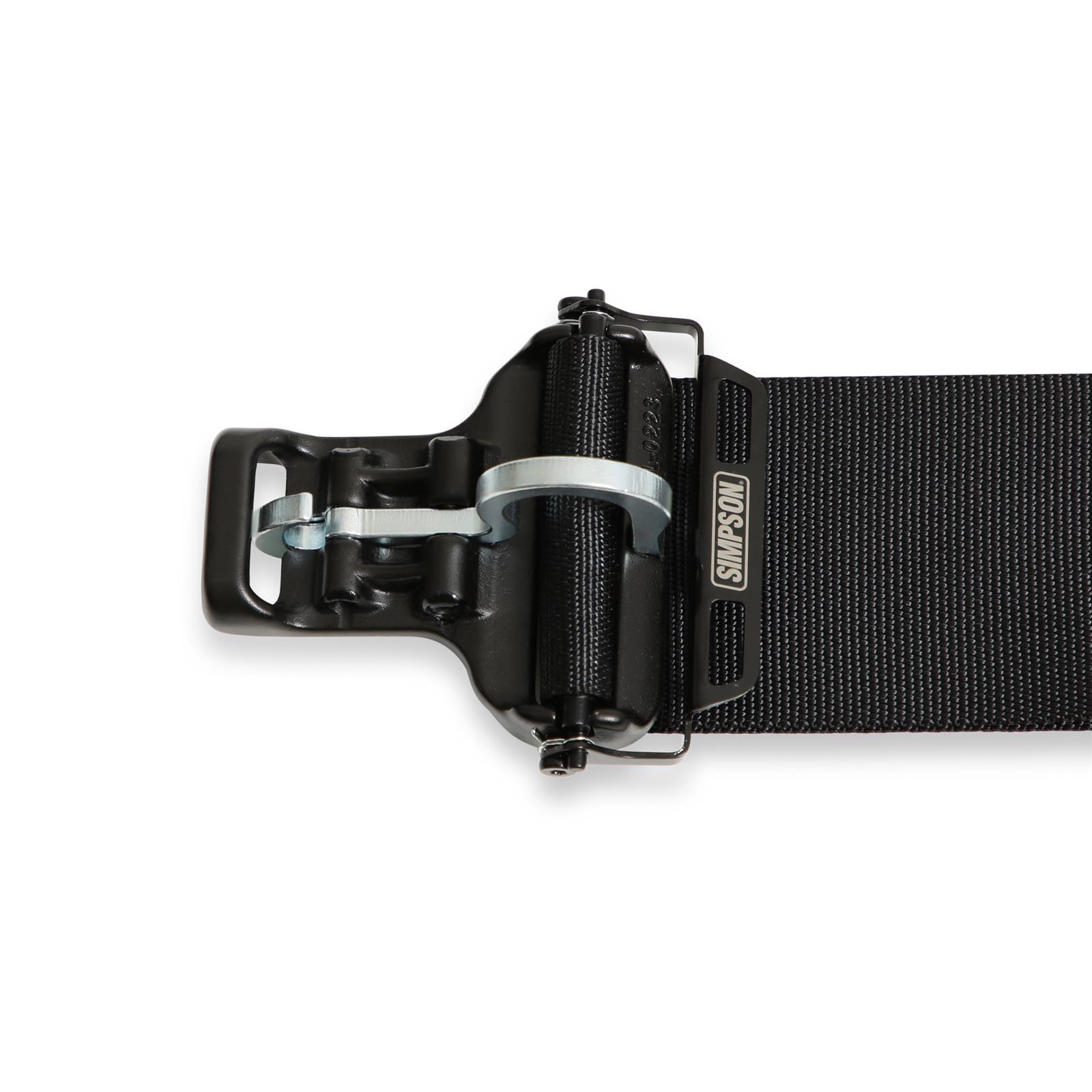 Simpson Double Pull Down Latch and Link SFI 5-Point Harness 132LD5WC Harness, Complete, Latch. 5 Point, 2.00/3.00 Should Belt, 3.00 Lap Belt, Individual-Type, Clip-In, Floor/Roll Bar Mount, Black, Each thumbnail 2