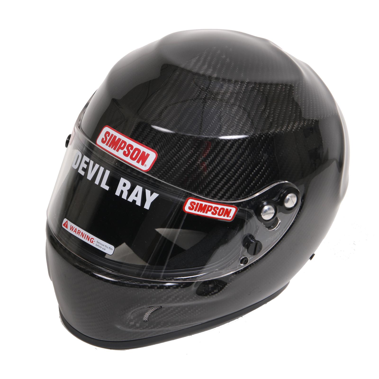 Simpson Racing 183004C Simpson Devil Ray Carbon Fiber Helmets Summit