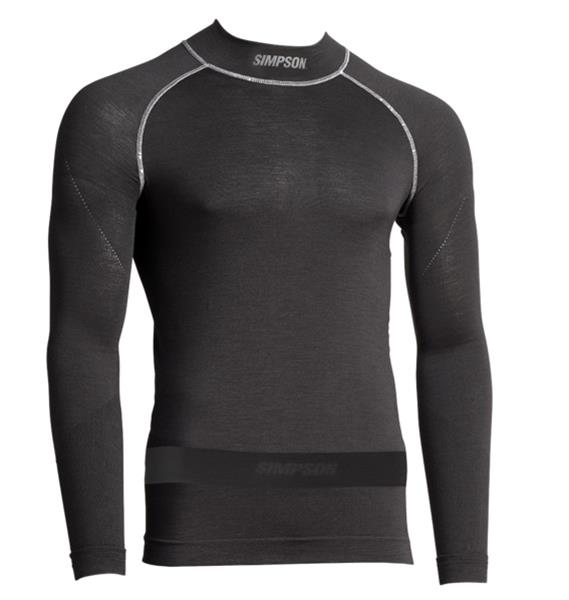 Simpson Racing Base Layer T-Shirts 20193MLK T-Shirts, PROFIT BASE LAYER TOP M/L BLACK