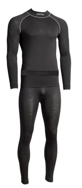 Simpson Racing Base Layer T-Shirts 20193MLK T-Shirts, PROFIT BASE LAYER TOP M/L BLACK thumbnail 2