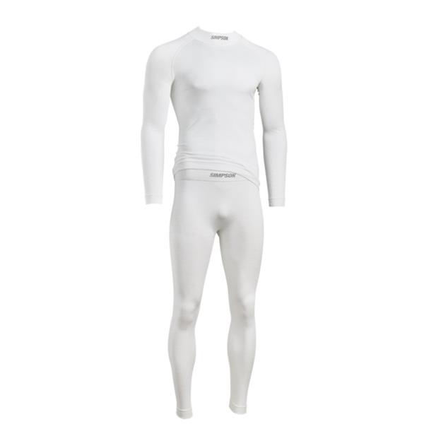 Simpson Racing Base Layer Pants 20194YW Pants, PROFIT BASE LAYER BOTTOM 3XL WHITE thumbnail 2