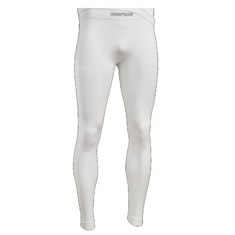 Simpson Racing Base Layer Pants 20194YW Pants, PROFIT BASE LAYER BOTTOM 3XL WHITE