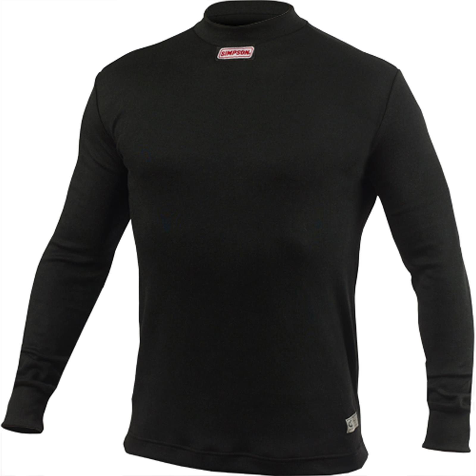 Simpson Racing Fire Retardant Underwear Pants 20600Y CARBON X L/S TOP 3XL BLK