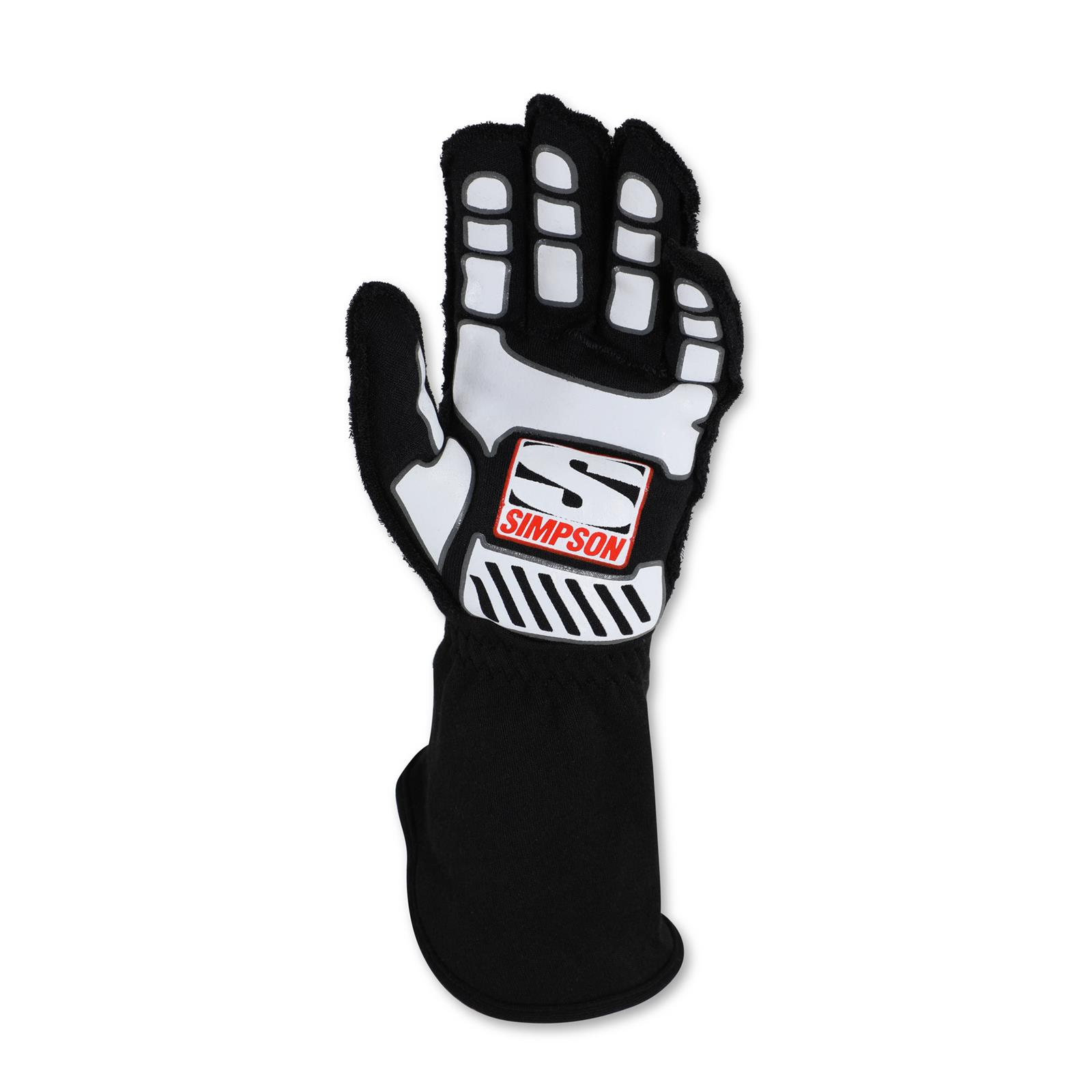 Simpson Competitor Racing Gloves 21300ZK-O Driving Gloves, Competitor, Double Layer, Nomex®, Black, SFI 3.3/5, 2X-Large, Pair thumbnail 7