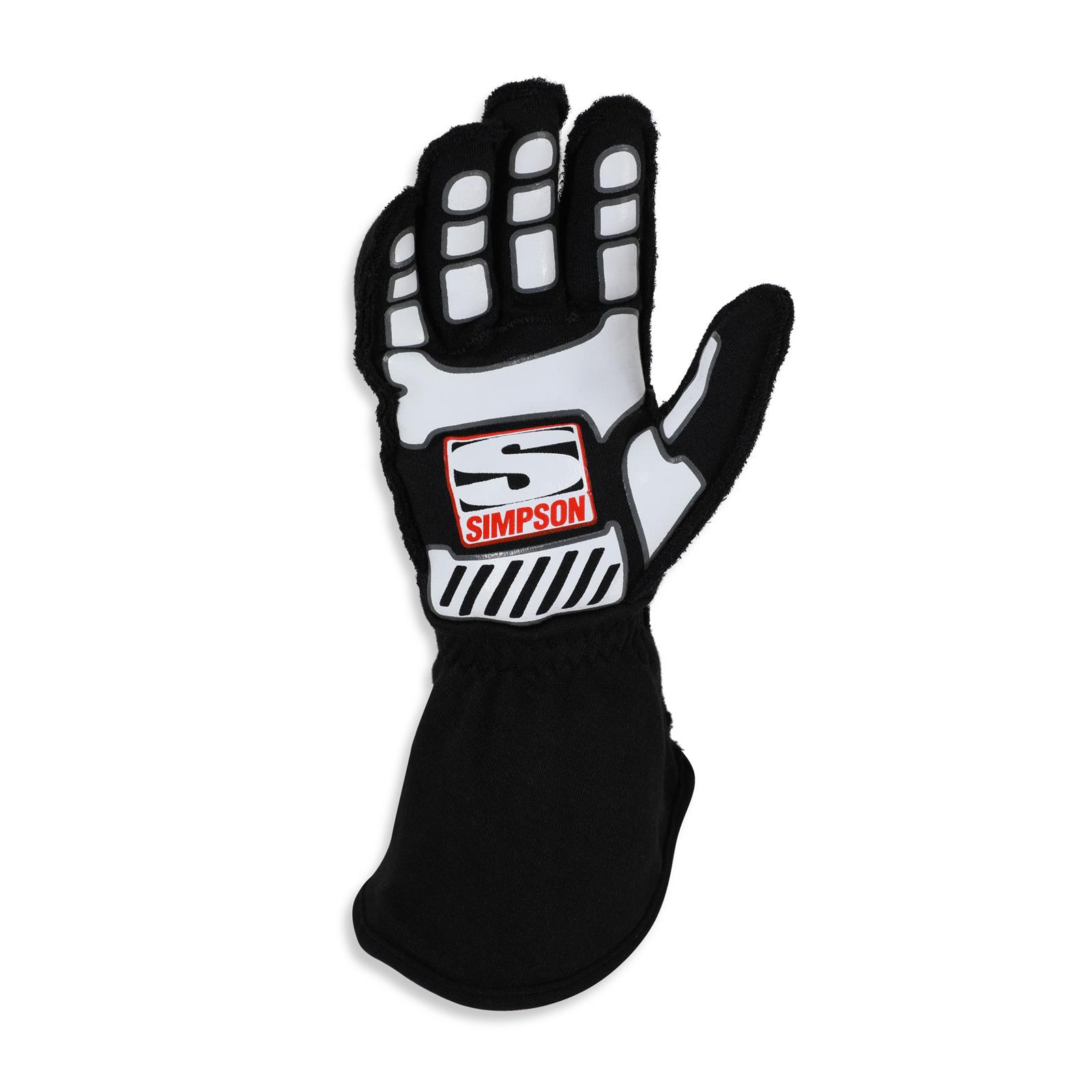 Simpson Competitor Racing Gloves 21300ZK-O Driving Gloves, Competitor, Double Layer, Nomex®, Black, SFI 3.3/5, 2X-Large, Pair thumbnail 5