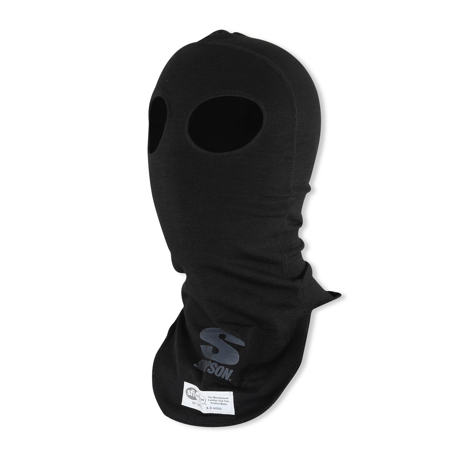 Simpson Racing Head Socks 23092K PROFIT HEADSOCK DUAL EYE BLK thumbnail 3