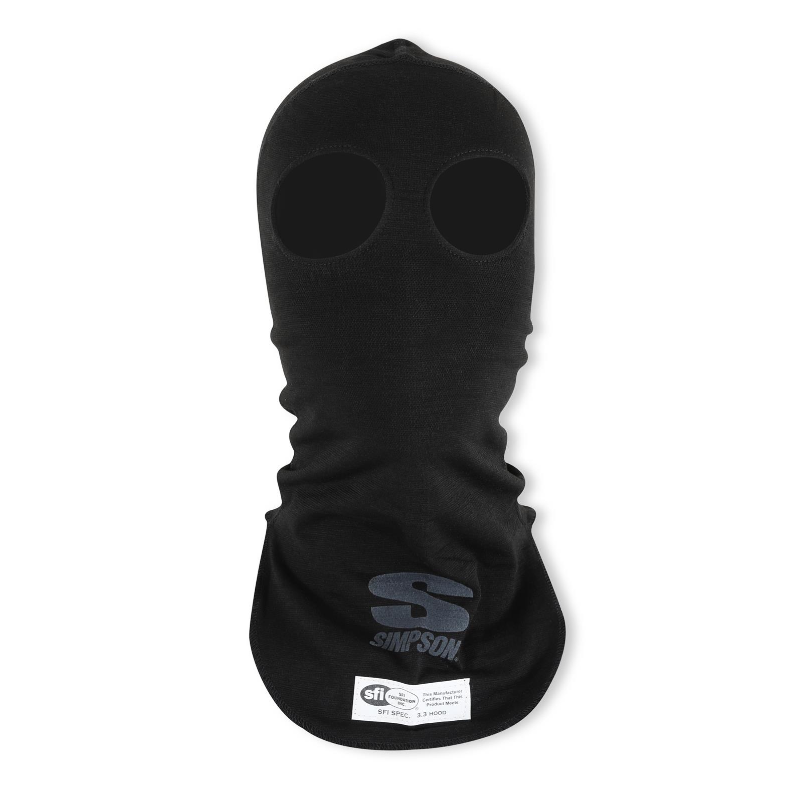 Simpson Racing Head Socks 23092K PROFIT HEADSOCK DUAL EYE BLK thumbnail 4