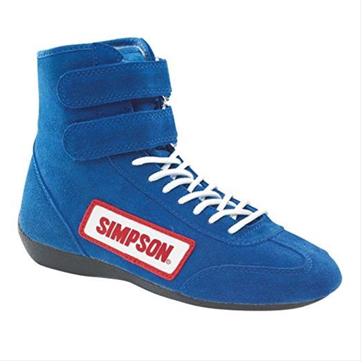 Simpson Racing 28105BL Simpson High Top Driving Shoes | Summit Racing