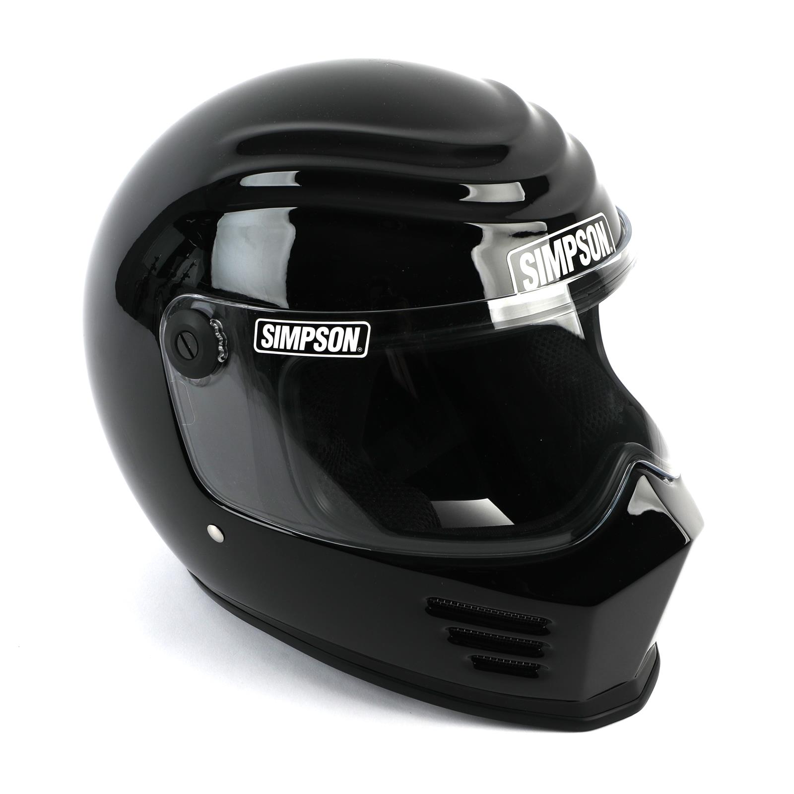 Simpson Racing Outlaw Bandit Series Helmets 28315L2 Helmet, Series, Full Face, EPS Liner, Gloss Black, M2015, Large, Each thumbnail 2