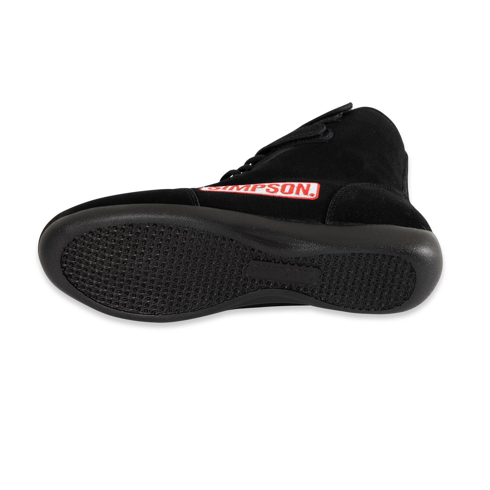 Simpson Racing 28600BK Simpson High Top Driving Shoes | Summit Racing