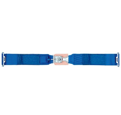 Simpson Latch & Link Lap Belts 2-Point Harness 29024BL Harness, Belt, Latch, Bolt-In, Floor Mount, Blue, Each