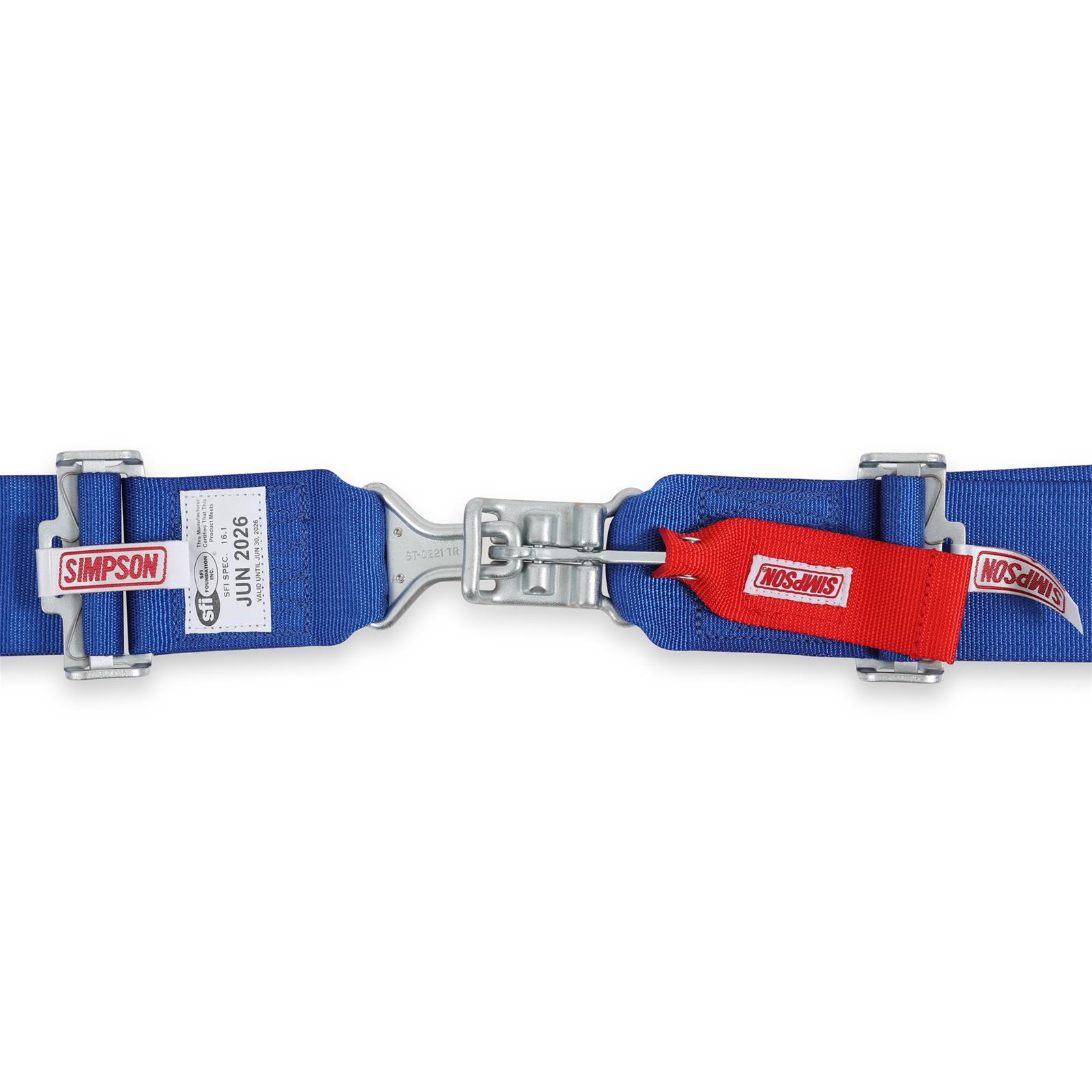 Simpson Racing Harnesses 29063BLH L&L 55" LAP BI 5PT PD HN BLUE thumbnail 4