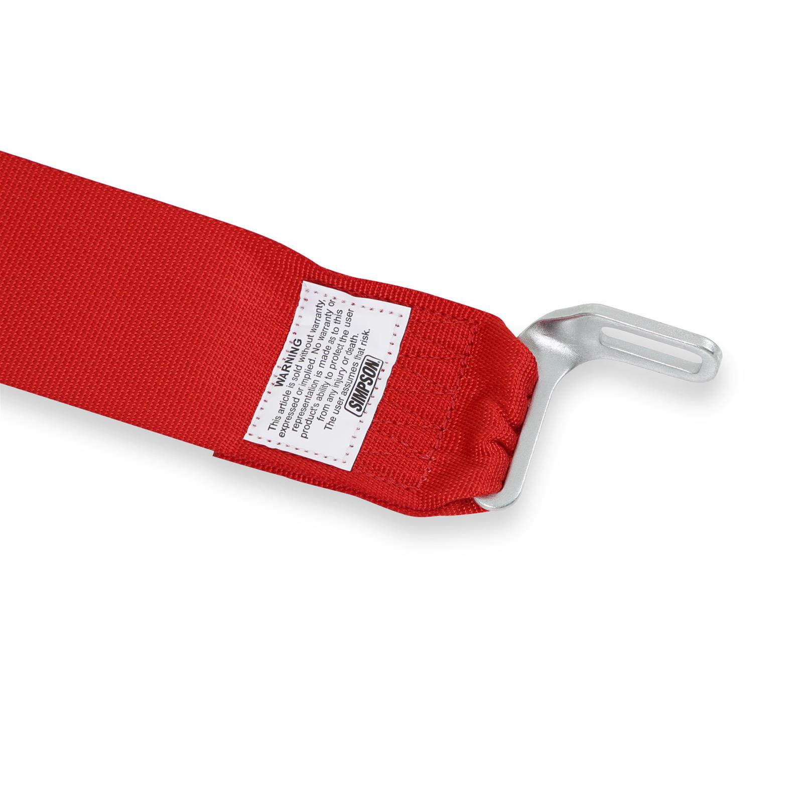 Simpson Racing Harnesses 29064RH L&L 55" LAP WA 5PT PD HN RED thumbnail 2
