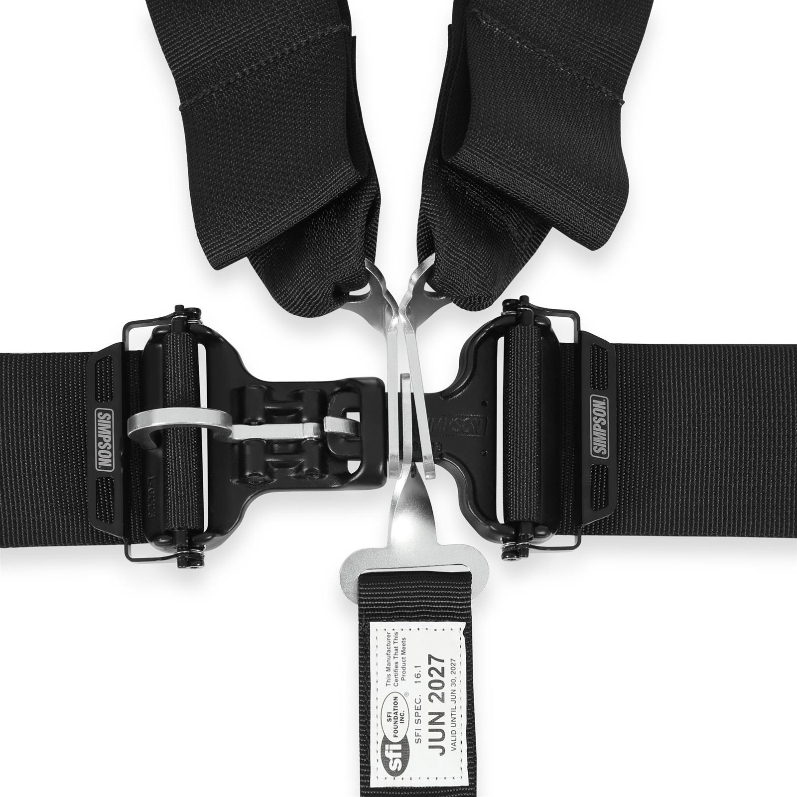 Simpson Racing Harnesses 29073BKHX HARNESS 3/2" LFX2 BI 16.1