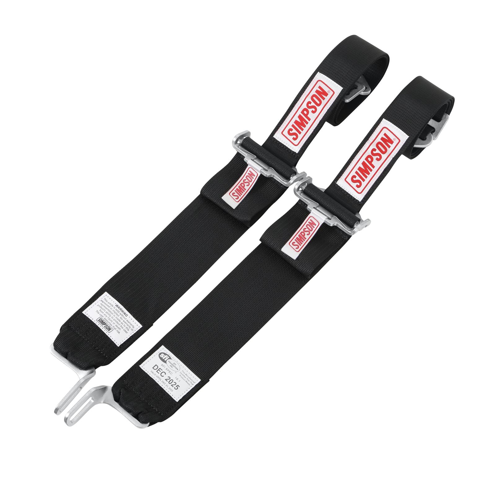 Simpson Racing Harnesses 29075BKH L&L 55" LAP SP SS 5PT PD HN BK thumbnail 3