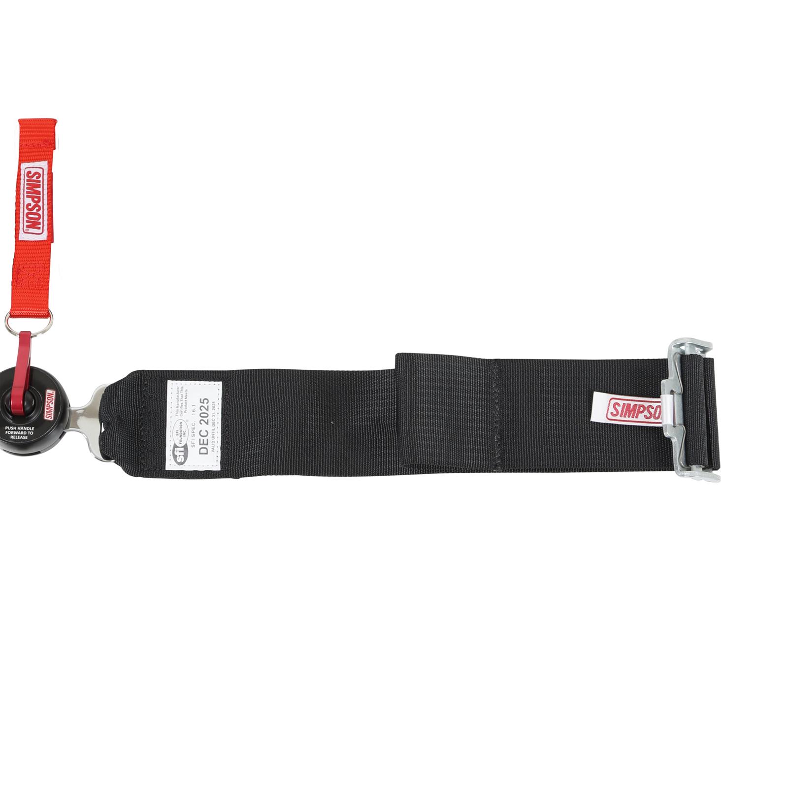 Simpson Racing Harnesses 29102BKH LCL 62" LAP FM 5PT PU HN BLK thumbnail 4