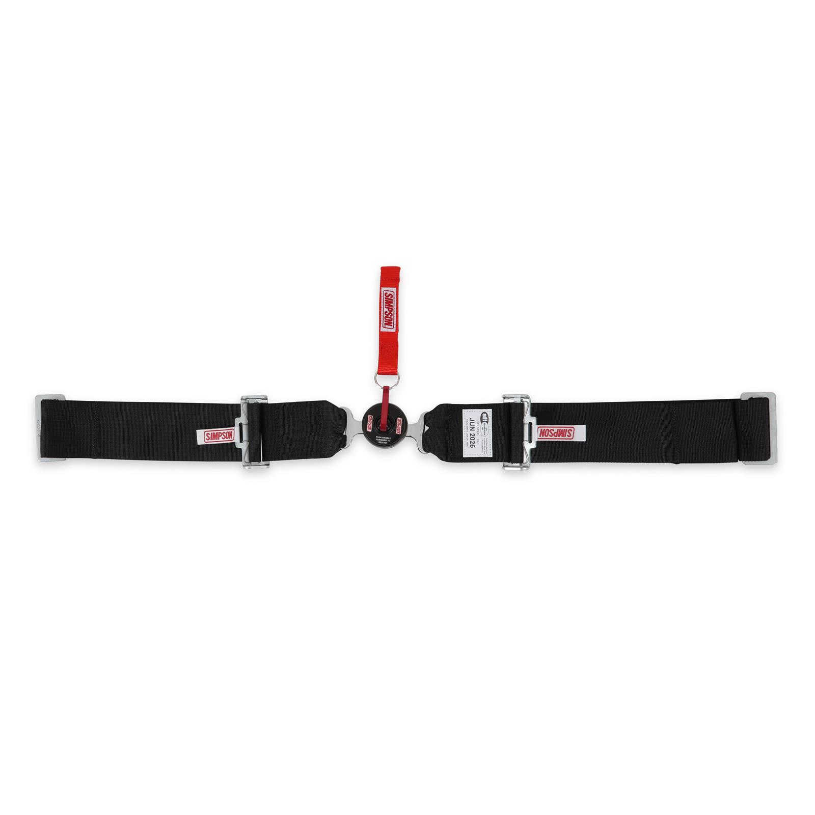 Simpson Racing Harnesses 29112BKH LCL 55" LAP WA 5PT PD HN BLK thumbnail 5